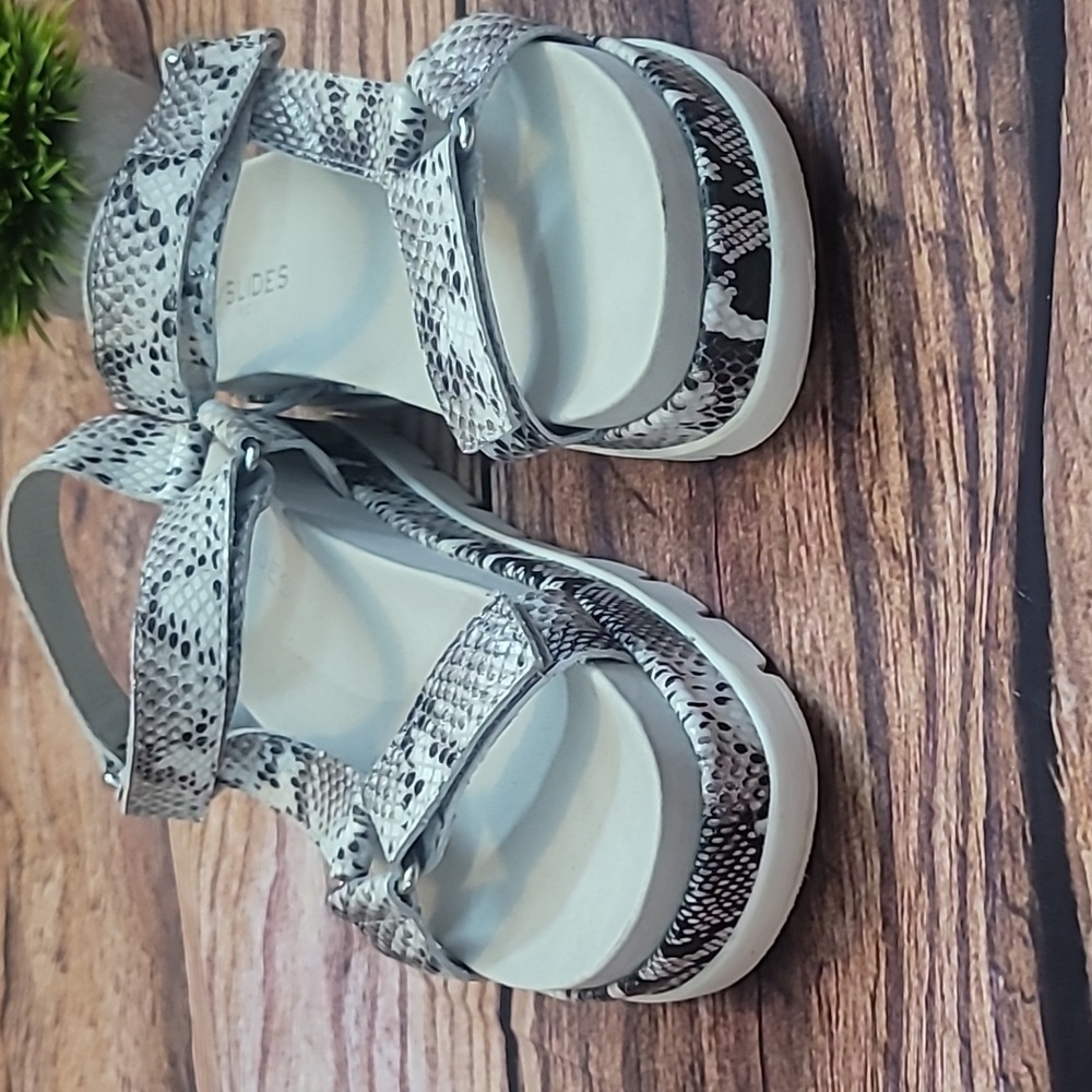 J/Slides Python Leather Sandals - Picture 5 of 12